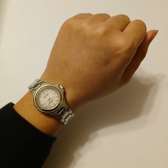 Milan Silver Tone Stainless Steel Bracelet Watch Japan Movt 100Ft WR M.Z. Berger - Picture 5 of 15